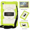 For Samsung Galaxy Tab A9+ Silicone Hybrid PC Shockproof Tablet Case with Shoulder Strap(Love Birds