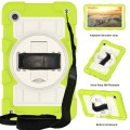 For Samsung Galaxy Tab A9 X110/X115 Silicone Hybrid PC Shockproof Tablet Case with Shoulder Strap(Lo