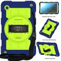 For Samsung Galaxy Tab A9 X110/X115 Silicone Hybrid PC Shockproof Tablet Case with Shoulder Strap(Ti