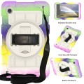 For Samsung Galaxy Tab A9 X110/X115 Silicone Hybrid PC Shockproof Tablet Case with Shoulder Strap(Co