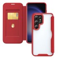 For Samsung Galaxy S23 Ultra 5G RFID Blocking Adsorption Flip Leather Phone Case(Red)