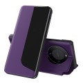 For Huawei Mate 60 Pro Attraction Flip Holder Leather Phone Case(Purple)