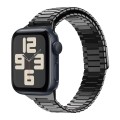 For Apple Watch SE 2023 44mm Bamboo Magnetic Stainless Steel Metal Watch Strap(Black)