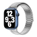 For Apple Watch Series 7 41mm Bamboo Magnetic Stainless Steel Metal Watch Strap(Silver)