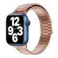 For Apple Watch Series 7 41mm Bamboo Magnetic Stainless Steel Metal Watch Strap(Rose Gold)