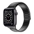 For Apple Watch Series 6 40mm Bamboo Magnetic Stainless Steel Metal Watch Strap(Black)