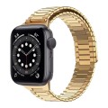 For Apple Watch Series 6 40mm Bamboo Magnetic Stainless Steel Metal Watch Strap(Gold)