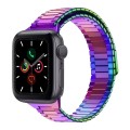 For Apple Watch Series 5 44mm Bamboo Magnetic Stainless Steel Metal Watch Strap(Color)