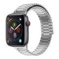 For Apple Watch Series 4 44mm Bamboo Magnetic Stainless Steel Metal Watch Strap(Silver)