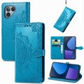 For Fairphone 5 Mandala Flower Embossed Leather Phone Case(Blue)