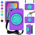 For TCL Tab 8 LE / WiFi 2023 EVA Hybrid PC Shockproof Tablet Case with Frame(Purple)