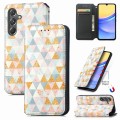 For Samsung Galaxy A15 CaseNeo Colorful Magnetic Leather Phone Case(Rhombus)