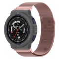 For Amazfit Active Edge A2212 Milan Magnetic Steel Mesh Watch Band(Pink)