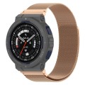 For Amazfit Active Edge A2212 Milan Magnetic Steel Mesh Watch Band(Rose Gold)