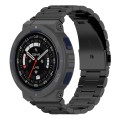 For Amazfit Active Edge A2212 Three Beads Stainless Steel Watch Band(Black)