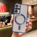 For Samsung Galaxy S20+ 5G MagSafe Electroplating TPU Phone Case(Blue)