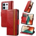 For Redmi Note 13 Pro CaseNeo Splicing Dual Magnetic Buckle Leather Phone Case(Red)