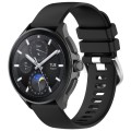 For Xiaomi Watch S3 Glossy Surface Silicone Watch Band(Black)