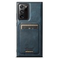 For Samsung Galaxy Note20 5G Suteni H15  Oil Eax Leather Detachable Wallet Back Phone Case(Blue)