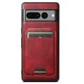 For Google Pixel 8a Suteni H15 Oil Eax Leather Detachable Wallet Back Phone Case(Red)