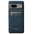 For Google Pixel 7 Suteni H16 Litchi Texture Leather Detachable Wallet Back Phone Case(Blue)