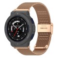 For Amazfit Active Edge A2212 Milan Mesh Single Buckle Watch Band(Rose Gold)