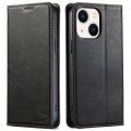 For iPhone 14 Plus Suteni J02 Oil Wax Wallet Leather Phone Case(Black)