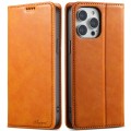 For iPhone 13 Pro Suteni J02 Oil Wax Wallet Leather Phone Case(Khaki)