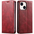 For iPhone 13 mini Suteni J02 Oil Wax Wallet Leather Phone Case(Red)