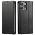For iPhone 12 / 12 Pro Suteni J02 Oil Wax Wallet Leather Phone Case(Black)