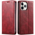 For iPhone 11 Pro Suteni J02 Oil Wax Wallet Leather Phone Case(Red)
