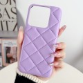 For Xiaomi 14 Rhombus All-inclusive Shockproof Phone Case(Purple)