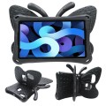 For Samsung Galaxy Tab A9 8.7 X110/X115 Butterfly Bracket Kids EVA Shockproof Tablet Case(Black)
