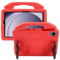 For Samsung Galaxy Tab A9+ 10.95 2023 Thumb Bracket EVA Shockproof Tablet Case(Red)