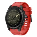 For Garmin Tactix 7 AMOLED 26mm Quick Release Silicone Watch Band(Red)