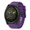 For Garmin Tactix 7 AMOLED 26mm Quick Release Silicone Watch Band(Purple)