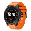 For Garmin Epix Pro 51mm 26mm Quick Release Silicone Watch Band(Orange)