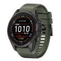 For Garmin Epix Pro 51mm 26mm Quick Release Silicone Watch Band(Army Green)