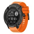 For Garmin Instinct 2X Solar 26mm Quick Release Silicone Watch Band(Orange)