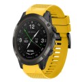 For Garmin D2 Delta PX 26mm Quick Release Silicone Watch Band(Yellow)
