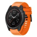 For Garmin Tactix 7 Pro 26mm Quick Release Silicone Watch Band(Orange)