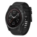 For Garmin Tactix 7 26mm Quick Release Silicone Watch Band(Black)