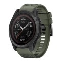 For Garmin Tactix 7 26mm Quick Release Silicone Watch Band(Army Green)