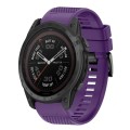 For Garmin Tactix 7 26mm Quick Release Silicone Watch Band(Purple)