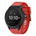 For Garmin Tactix Delta 26mm Quick Release Silicone Watch Band(Red)