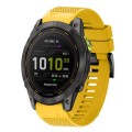 For Garmin Enduro 2 26mm Quick Release Silicone Watch Band(Yellow)