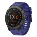 For Garmin Fenix 6X 26mm Quick Release Silicone Watch Band(Midnight Blue)