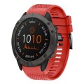 For Garmin Fenix 6X Pro 26mm Quick Release Silicone Watch Band(Red)