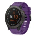 For Garmin Fenix 6X Pro 26mm Quick Release Silicone Watch Band(Purple)