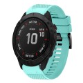 For Garmin Fenix 6X Sapphire 26mm Quick Release Silicone Watch Band(Mint Green)